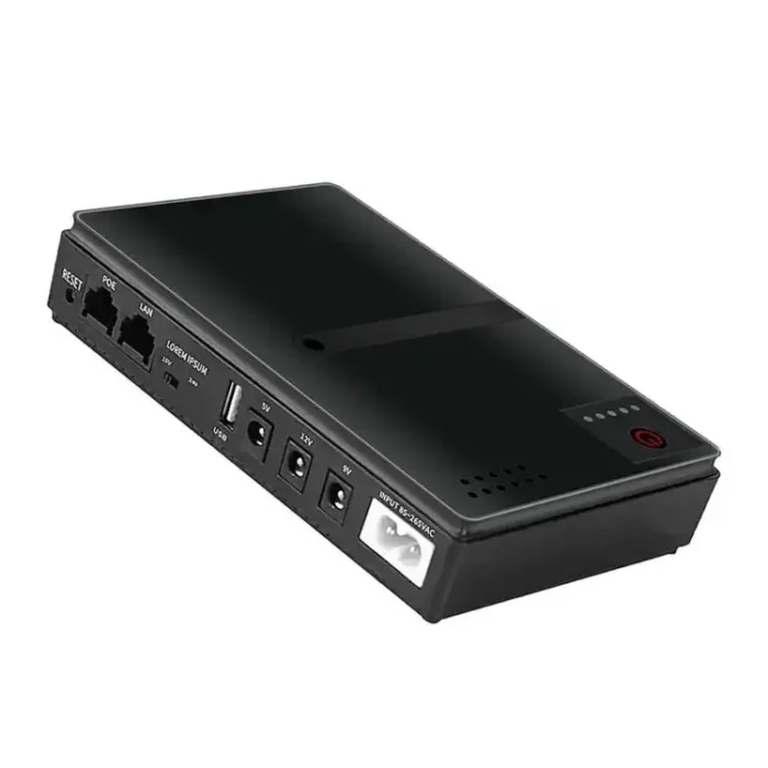 ДБЖ (UPS) для роутера DC1018L POE під змінні АКБ 18650 (без акумуляторів), Black - Зображення 7
