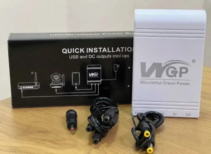 Безперебійник для роутера Mini UPS WGP 302 10400 mAh - ДБЖ, резервне живлення 5V / 9V / 12V для Wi-Fi, павербанк - Зображення 4