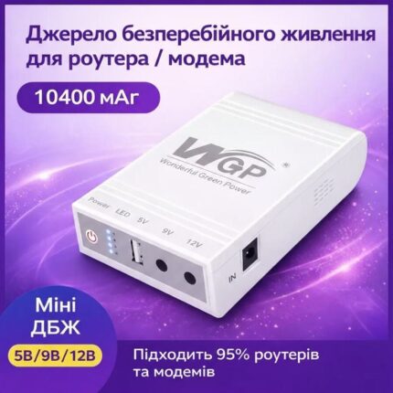 Мини ИБП для роутера WGP 10400 mAh