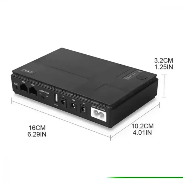 ДБЖ DC1018L з вбудованим акумулятором 10400 mAh 4