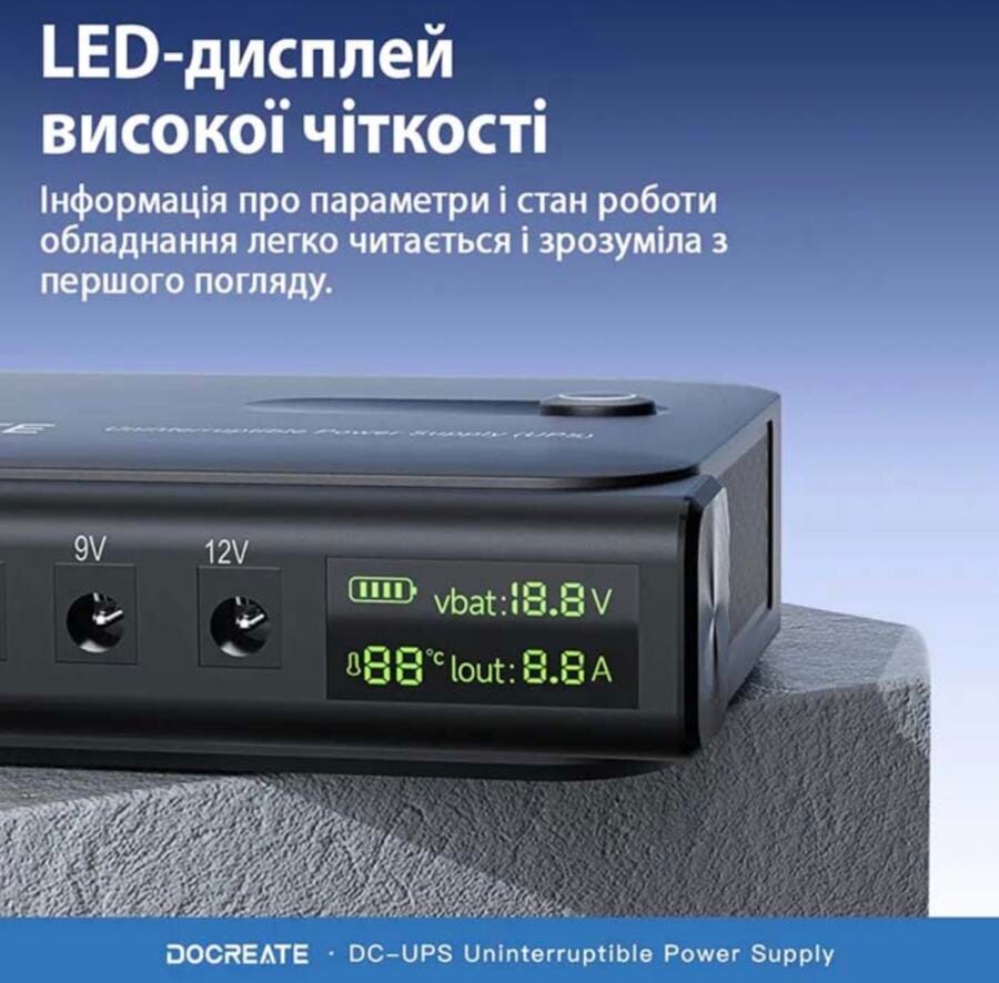 ИБП для роутера Docreate DC1036L 36W DC-UPS универсальный (без аккумуляторов)-7