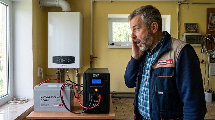Чому газовий котел не працює від автомобільного інвертора, підключення ДБЖ з чистою синусоїдою