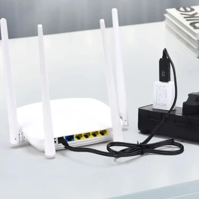 Перехідник FONKEN USB → DC 5.5 x 2.1 мм 12V для живлення роутера та Т2 антени -8