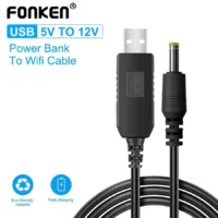 Перехідник FONKEN USB → DC 5.5 x 2.1 мм 12V для живлення роутера та Т2 антени
