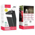 Повербанк Hoco J86A 50000 mAh чорний з ліхтариком та дисплеєм
