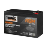 Kraft PSU-1205LED(P) з акумулятором Trinix 12V 7.2Ah AGM – надійне резервне живлення - 2