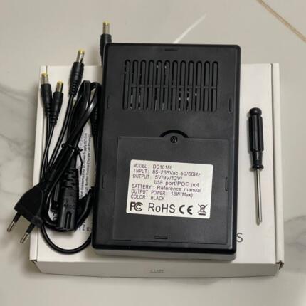 ИБП для роутера DC1018L Mini UPS 5V 9V 12V POE 15V 24V на 4 аккумулятора 18650 (без батарей)