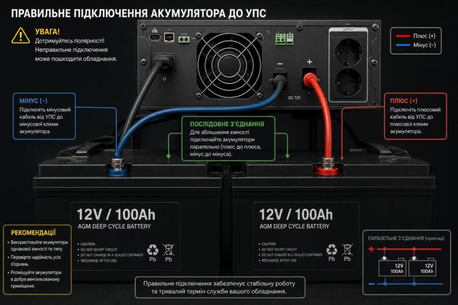 Акумулятор для упса: як правильно встановит