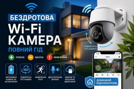 бездротова Wi-Fi камера illustration for Бездротова Wi-Fi камера: повний гід, плю