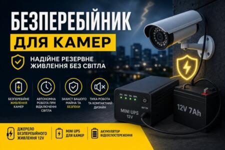 безперебійник для камер illustration for Безперебійник для камер: надійне р