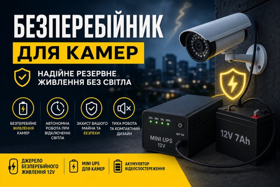 безперебійник для камер illustration for Безперебійник для камер: надійне р