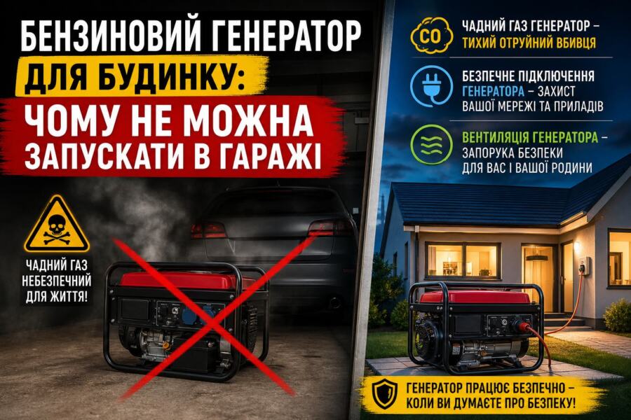 бензиновий генератор для будинку illustration for Бензиновий генератор для
