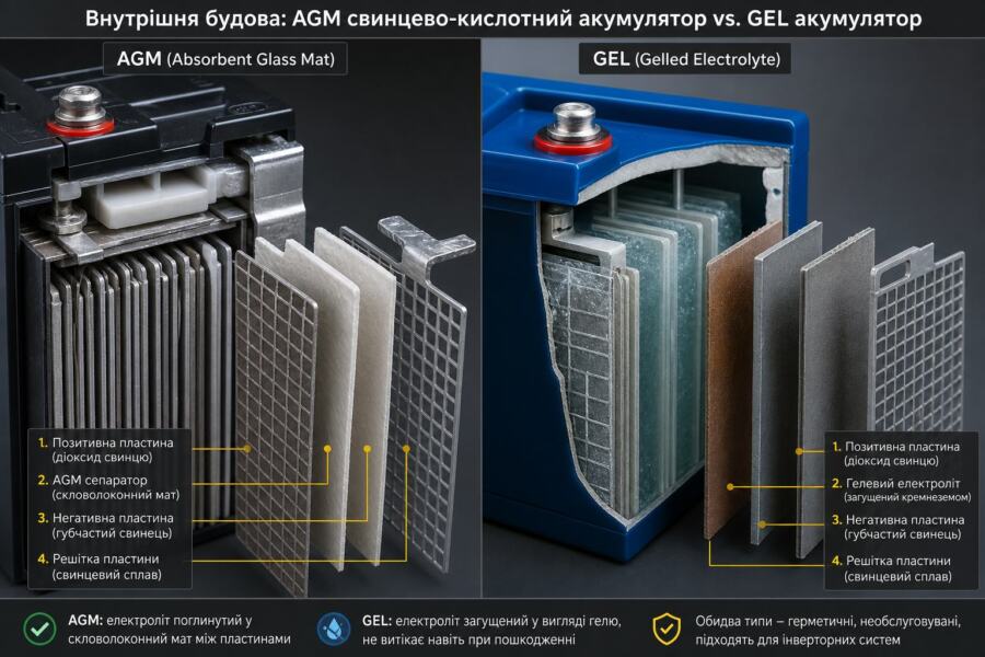 гелевий акумулятор ціна illustration for Гелевий акумулятор для інвертора: