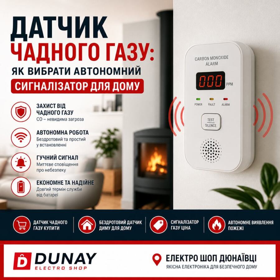 датчик чадного газу купити illustration for Датчик чадного газу: як вибрати
