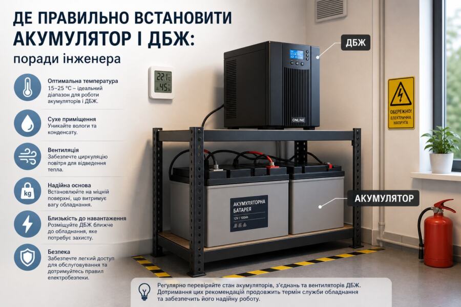 чи можна ставити гелевий акумулятор у квартирі illustration for Де правильн