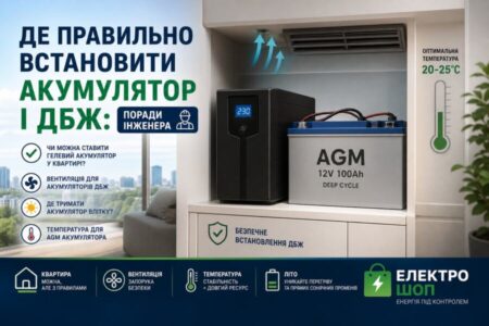 чи можна ставити гелевий акумулятор у квартирі illustration for Де правильн