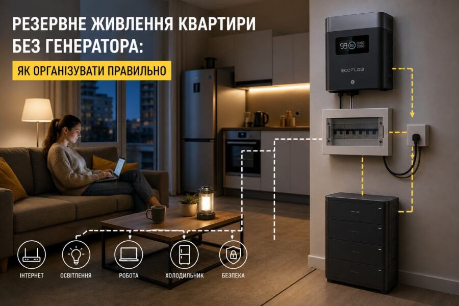 резервне живлення квартири illustration for Резервне живлення квартири без