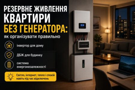 резервне живлення квартири illustration for Резервне живлення квартири без