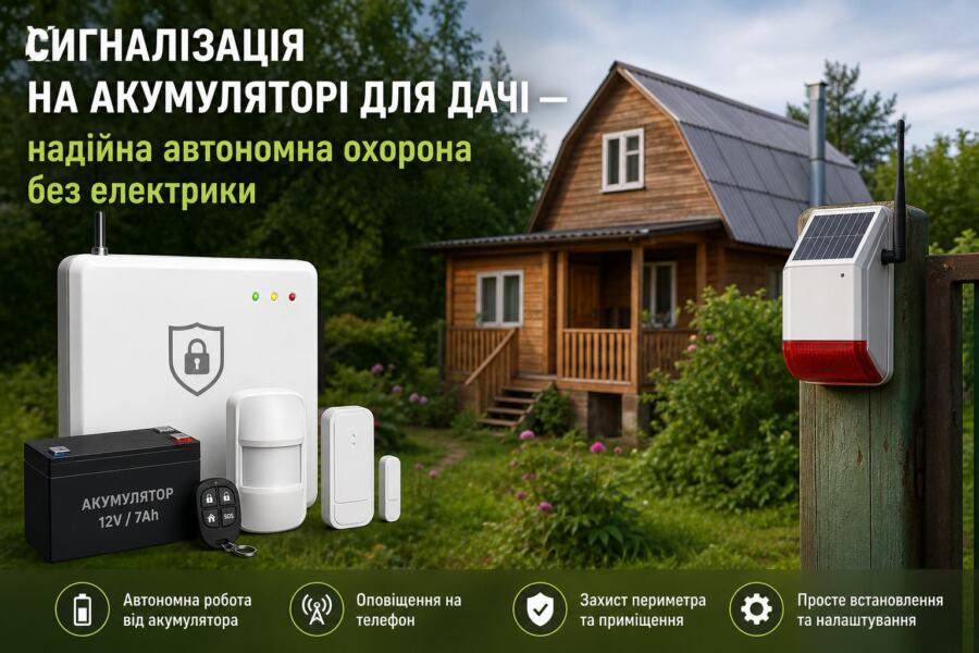 сигналізація на акумуляторі illustration for Сигналізація на акумуляторі д