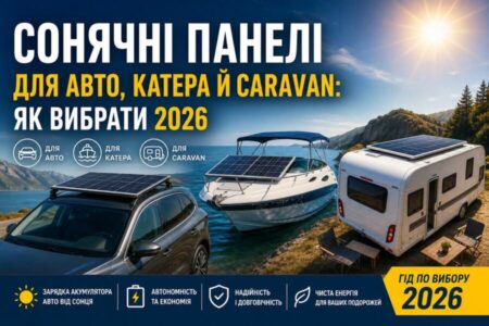 сонячні панелі для авто illustration for Сонячні панелі для авто, катера й car