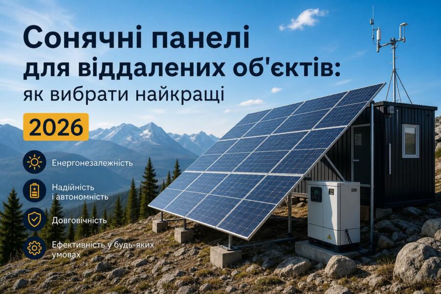 Solar panels for remote sites: how to