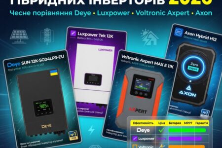 ТОП-7 найкращих гібридних інверторів 2026 року: чесне порівняння Deye, Luxp