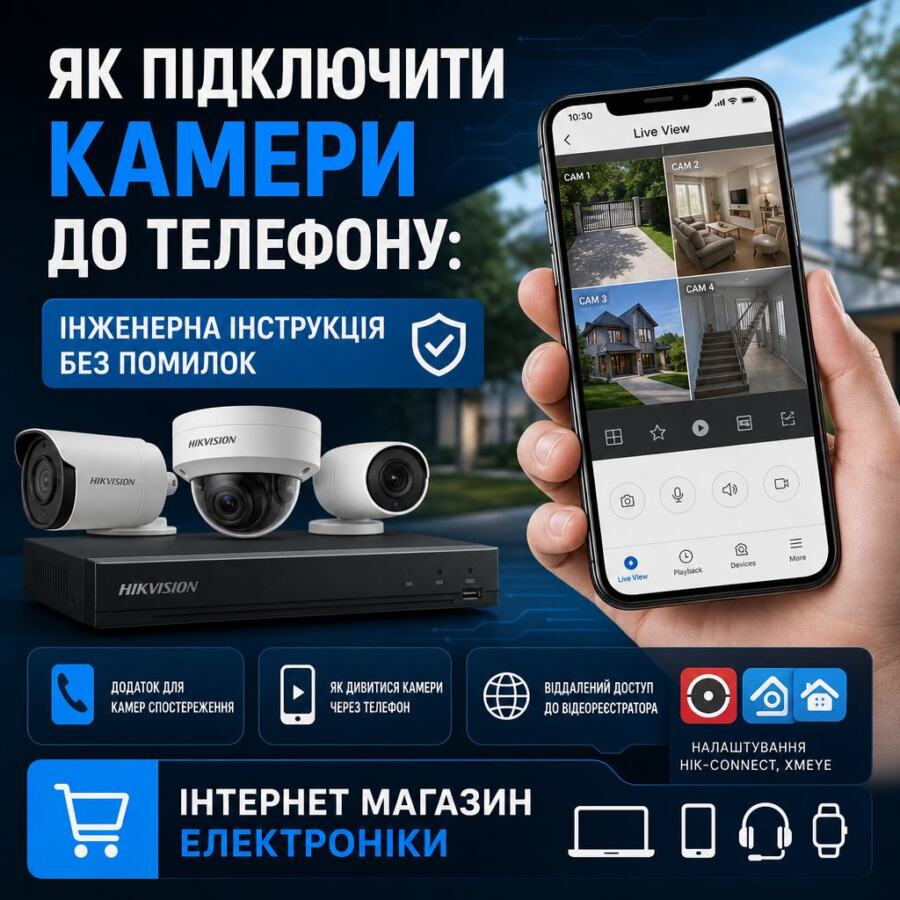 додаток для камер спостереження illustration for Як підключити камери до те