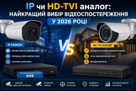 цифрове відеоспостереження illustration for IP чи HD-TVI аналог: найкращий вибі