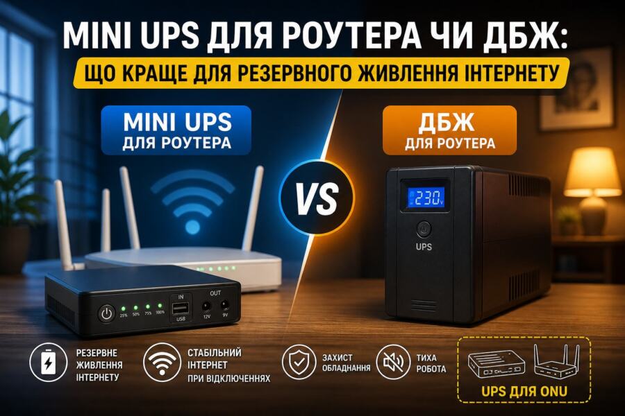 Illustration of Mini ups для роутера чи ДБЖ: що краще для резервного живлення ін