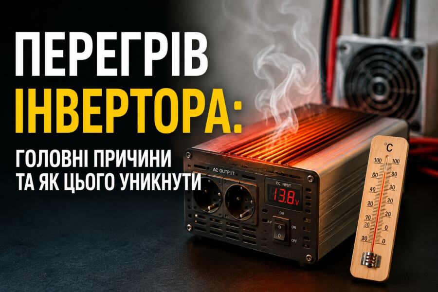 Перегрів інвертора через погану вентиляцію та перевантаження
