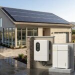 Гібридна сонячна електростанція 10 кВт на базі інвертора Solax та акумулятора біля приватного будинку