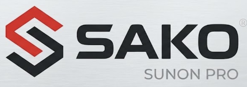 Логотип бренду Sako та серії інверторів Sunon Pro