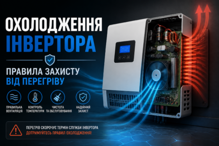 охолодження інвертора illustration for Охолодження інвертора: правила захи